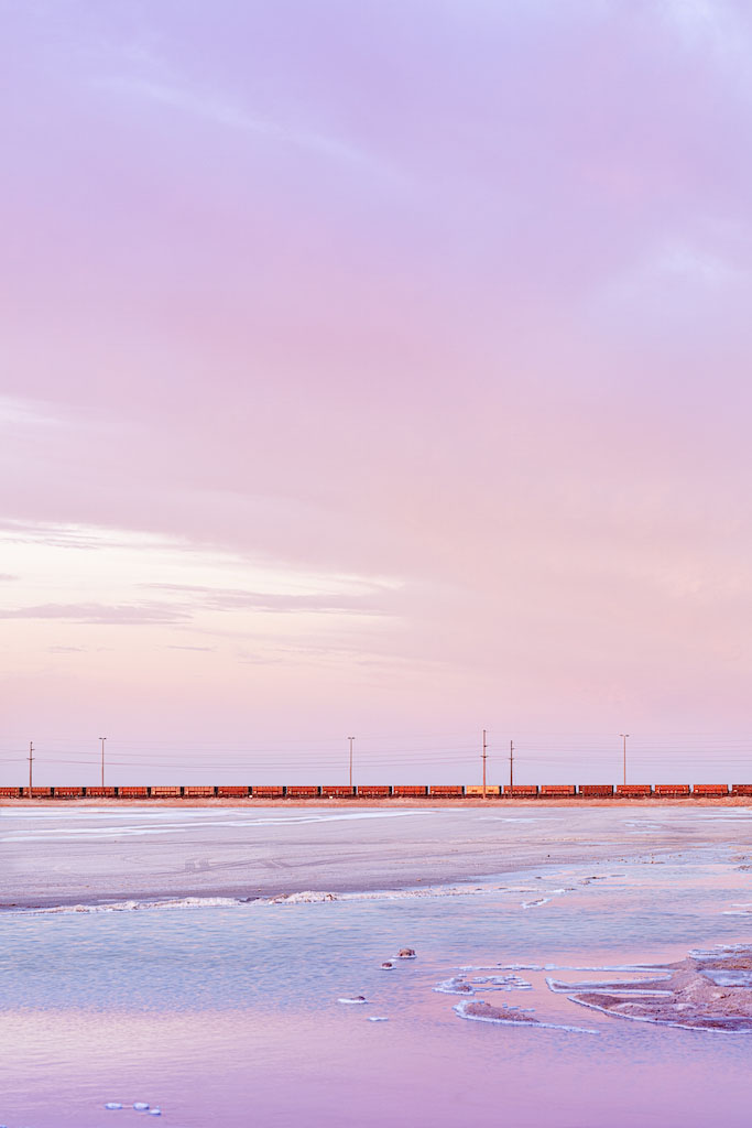 Abstract salt landscape